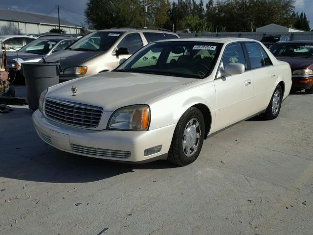 1G6KD54Y42U291062 - 2002 CADILLAC DEVILLE CREAM photo 2