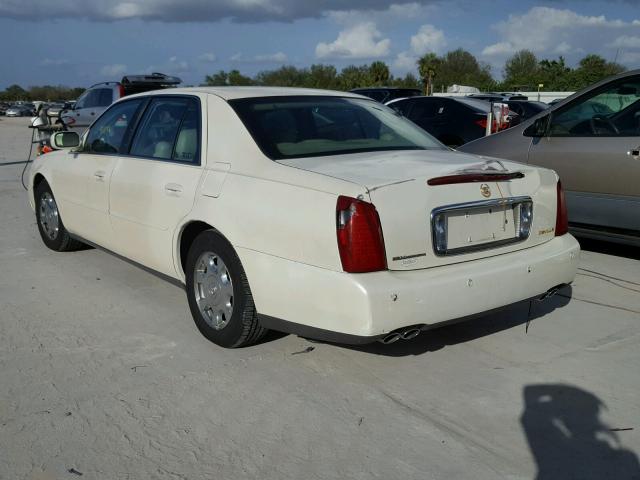 1G6KD54Y42U291062 - 2002 CADILLAC DEVILLE CREAM photo 3