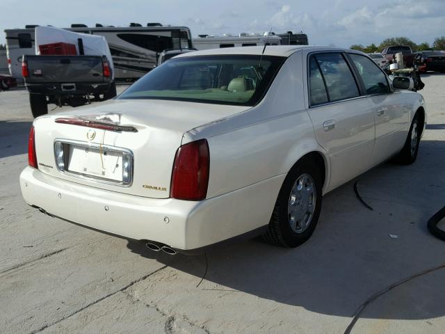 1G6KD54Y42U291062 - 2002 CADILLAC DEVILLE CREAM photo 4