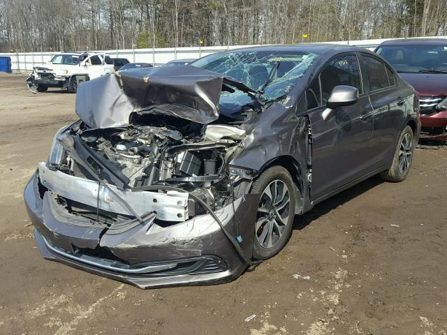 19XFB2F84DE066092 - 2013 HONDA CIVIC EX GRAY photo 2