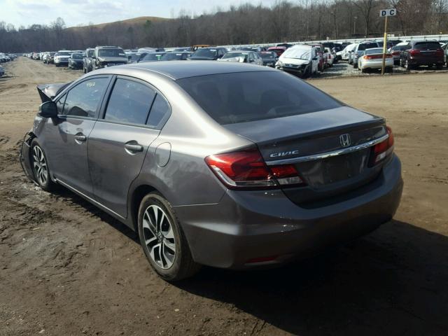 19XFB2F84DE066092 - 2013 HONDA CIVIC EX GRAY photo 3