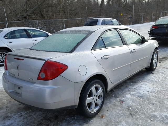 1G2ZH58NX74189390 - 2007 PONTIAC G6 GT SILVER photo 4