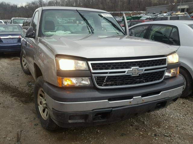 1GCEK14T86Z123429 - 2006 CHEVROLET SILVERADO BEIGE photo 1