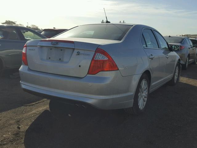 3FADP0L39AR247429 - 2010 FORD FUSION HYB SILVER photo 4