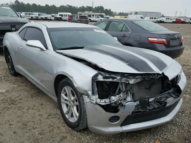 2G1FB1E30F9307222 - 2015 CHEVROLET CAMARO LS SILVER photo 1