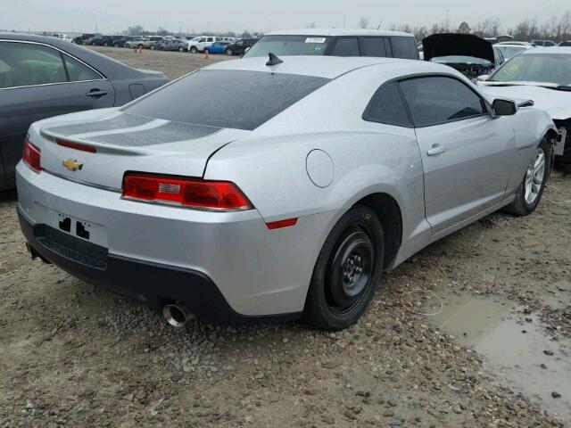 2G1FB1E30F9307222 - 2015 CHEVROLET CAMARO LS SILVER photo 4