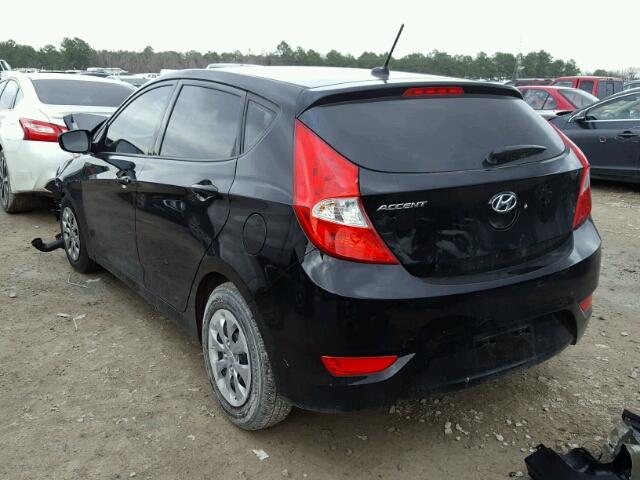 KMHCT5AE4HU363347 - 2017 HYUNDAI ACCENT SE BLACK photo 3