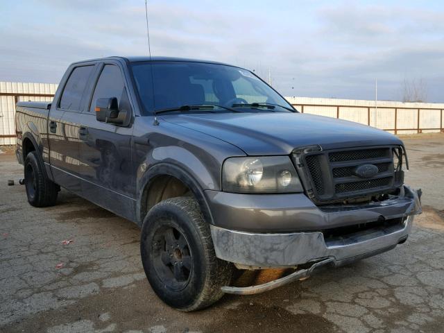 1FTPW12514KC49073 - 2004 FORD F150 SUPER GRAY photo 1