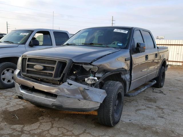 1FTPW12514KC49073 - 2004 FORD F150 SUPER GRAY photo 2