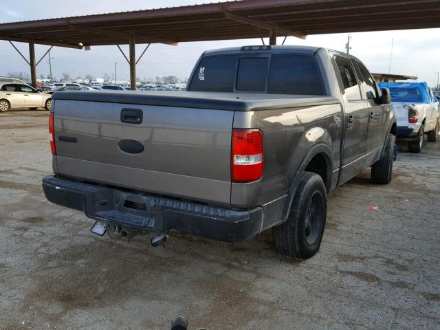 1FTPW12514KC49073 - 2004 FORD F150 SUPER GRAY photo 4