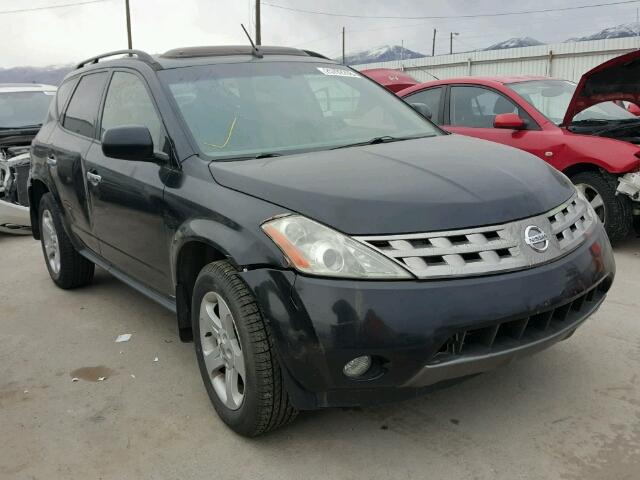 JN8AZ08W05W422717 - 2005 NISSAN MURANO SL BLACK photo 1