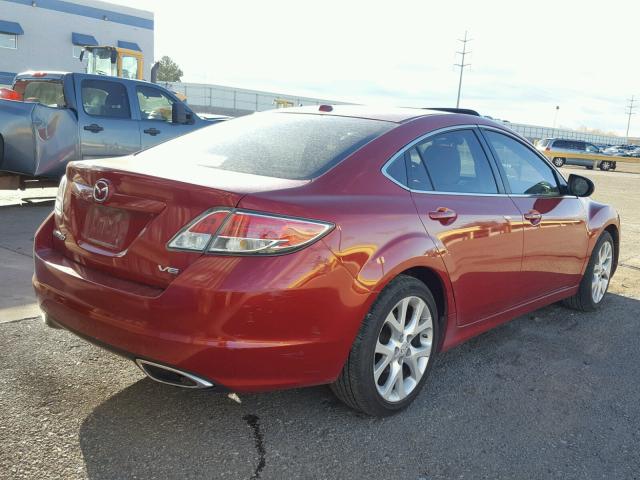 1YVHZ8CB3A5M15445 - 2010 MAZDA 6 S RED photo 4