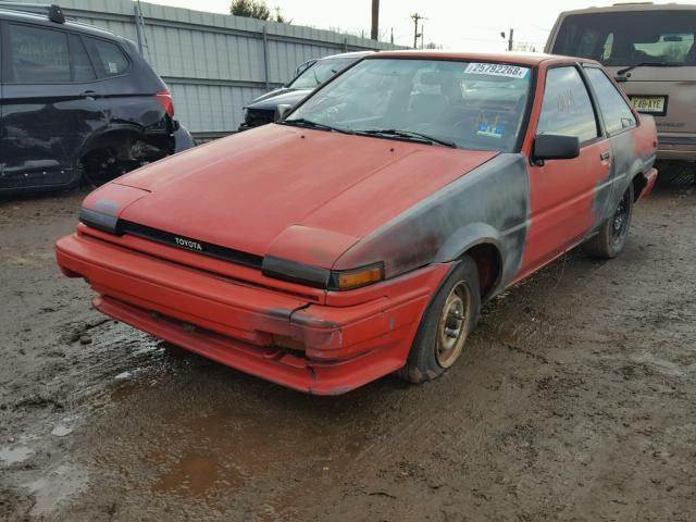 JT2AE85S8H0268829 - 1987 TOYOTA COROLLA SP RED photo 2