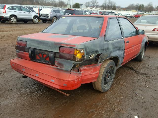 JT2AE85S8H0268829 - 1987 TOYOTA COROLLA SP RED photo 4