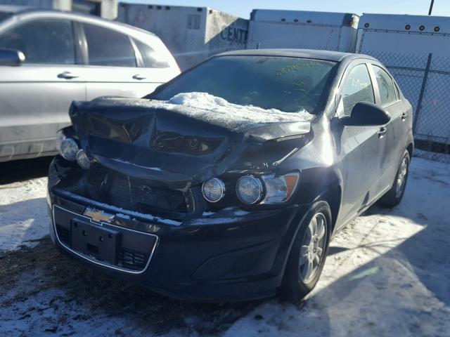 1G1JC5SH5F4166617 - 2015 CHEVROLET SONIC LT BLACK photo 2