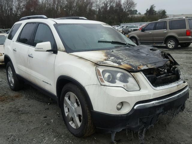 1GKER337X8J302430 - 2008 GMC ACADIA SLT WHITE photo 1