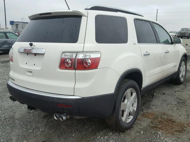 1GKER337X8J302430 - 2008 GMC ACADIA SLT WHITE photo 4