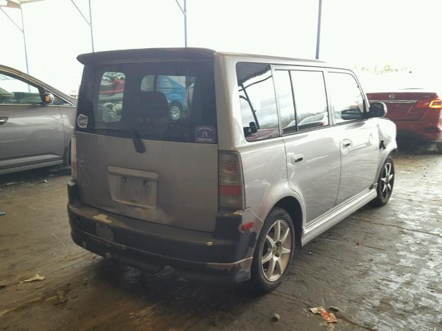 JTLKT324X64037144 - 2006 TOYOTA SCION XB SILVER photo 4