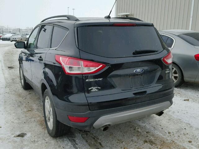 1FMCU9GX3EUA87512 - 2014 FORD ESCAPE SE BLACK photo 3