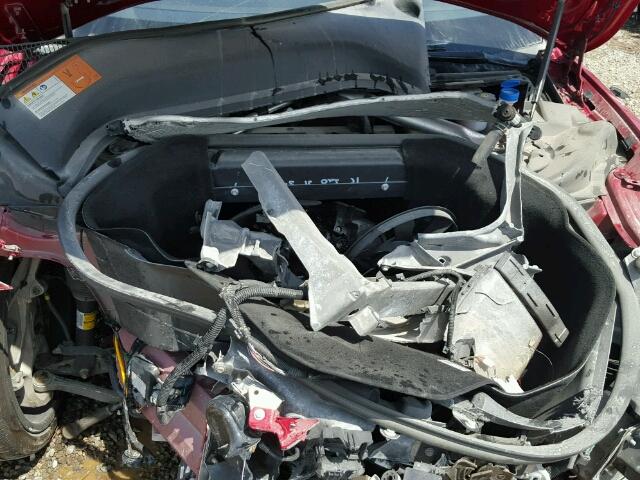 5YJSA1CP8DFP12669 - 2013 TESLA MODEL S RED photo 7