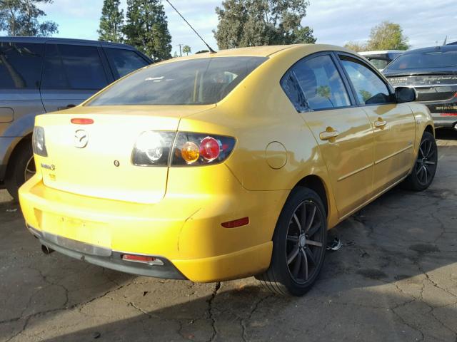 JM1BK323X41217504 - 2004 MAZDA 3 S YELLOW photo 4