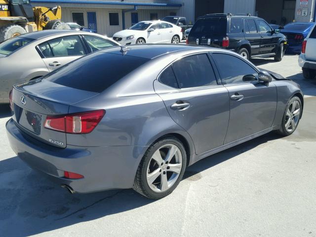 JTHBF5C27D5192638 - 2013 LEXUS IS 250 GRAY photo 4