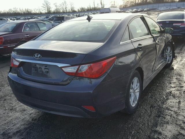 5NPEB4AC9EH913480 - 2014 HYUNDAI SONATA GLS BLACK photo 4