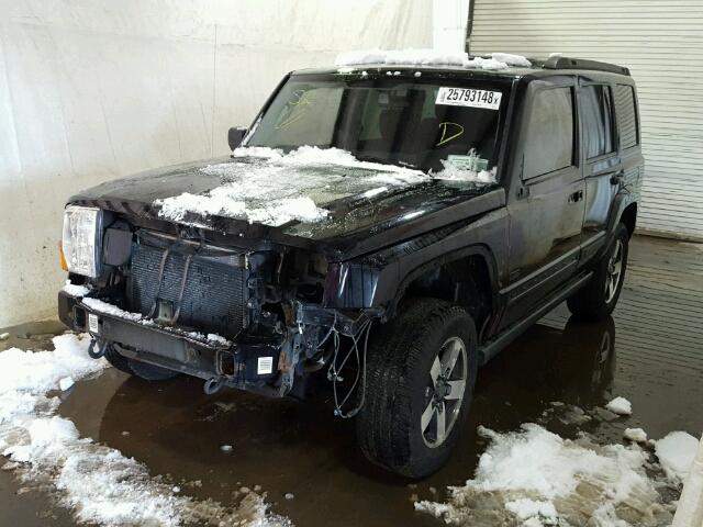 1J8HG48K78C160424 - 2008 JEEP COMMANDER BLACK photo 2