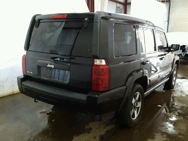 1J8HG48K78C160424 - 2008 JEEP COMMANDER BLACK photo 4