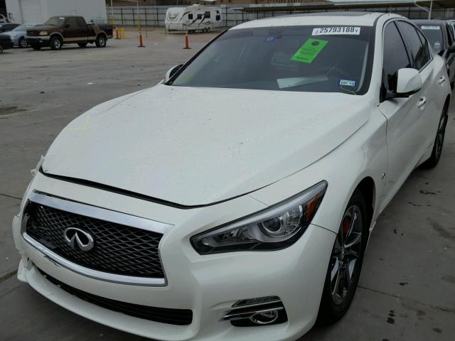 JN1EV7AP0HM742255 - 2017 INFINITI Q50 PREMIU WHITE photo 2