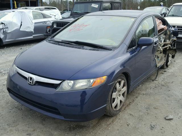 1HGFA16576L005916 - 2006 HONDA CIVIC LX BLUE photo 2