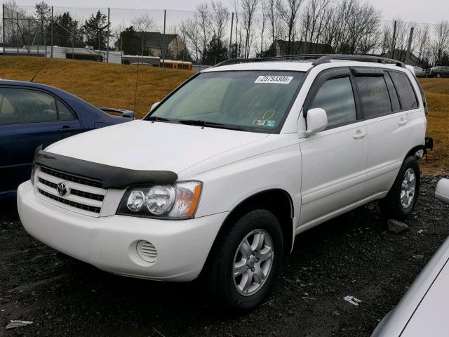 JTEHF21A430150097 - 2003 TOYOTA HIGHLANDER WHITE photo 2