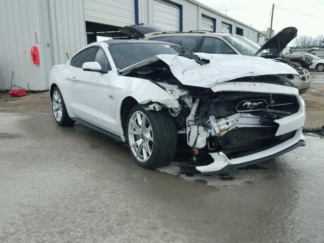 1FA6P8CF3F5365942 - 2015 FORD MUSTANG GT WHITE photo 1