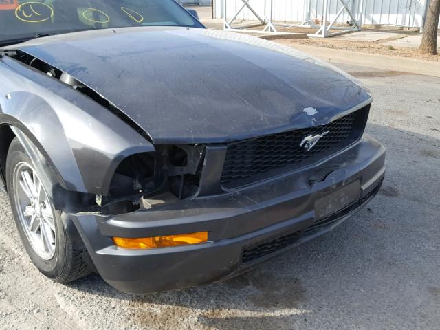 1ZVHT80N485137328 - 2008 FORD MUSTANG CHARCOAL photo 9