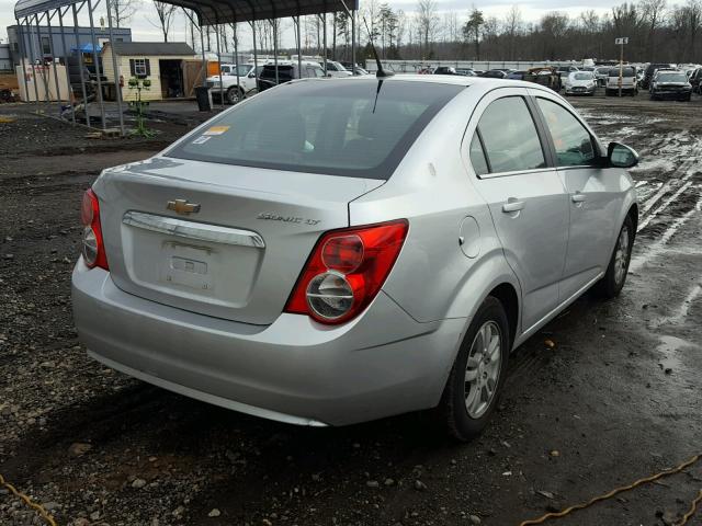 1G1JC5SH2E4182398 - 2014 CHEVROLET SONIC LT SILVER photo 4