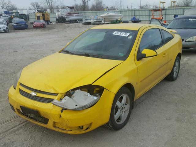 1G1AL18F587155049 - 2008 CHEVROLET COBALT LT YELLOW photo 2