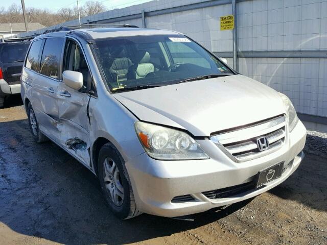 5FNRL386X5B419507 - 2005 HONDA ODYSSEY EX SILVER photo 1