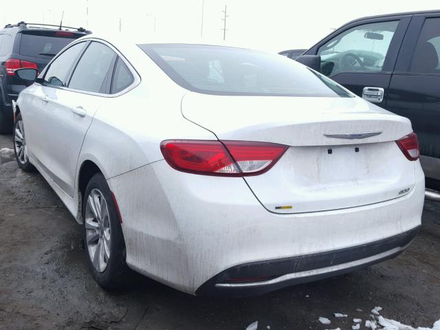 1C3CCCAB2FN674205 - 2015 CHRYSLER 200 LIMITE WHITE photo 3