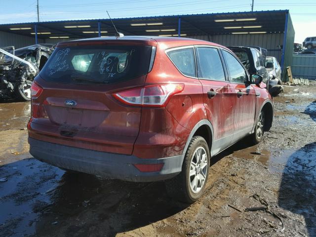 1FMCU0F78EUB45353 - 2014 FORD ESCAPE S RED photo 4