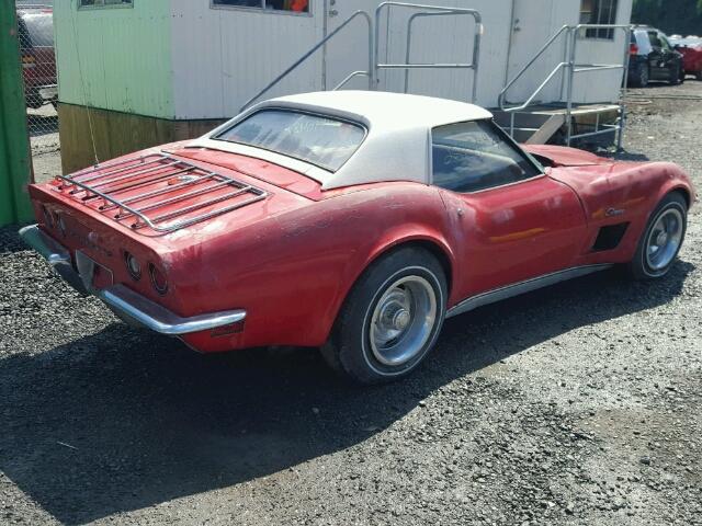 194671S103084 - 1971 CHEVROLET CORVETTE RED photo 4