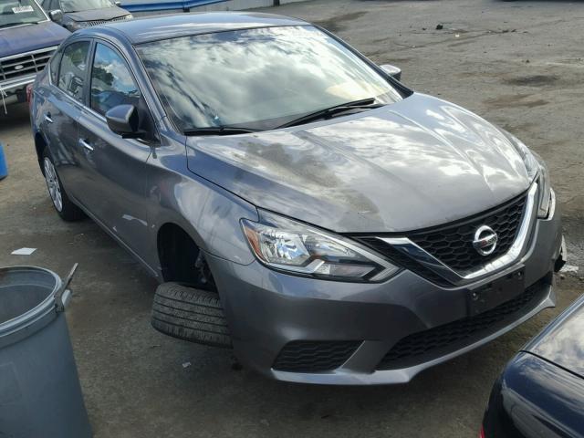 3N1AB7AP5GY293979 - 2016 NISSAN SENTRA S GRAY photo 1