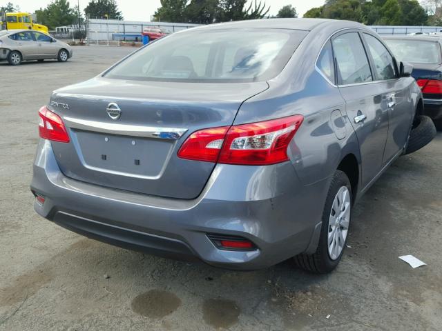 3N1AB7AP5GY293979 - 2016 NISSAN SENTRA S GRAY photo 4