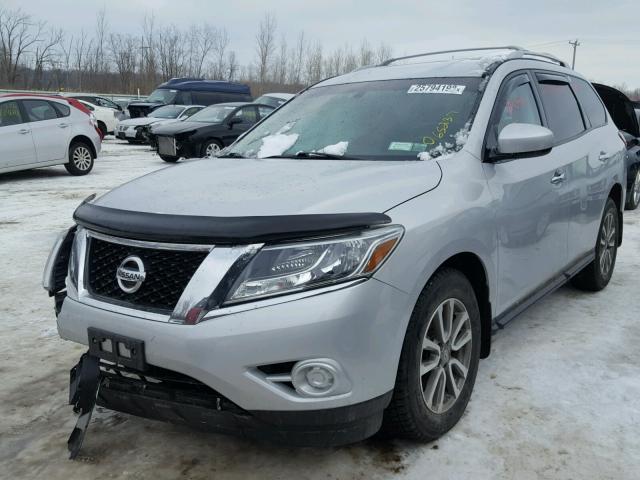 5N1AR2MMXEC666674 - 2014 NISSAN PATHFINDER SILVER photo 2