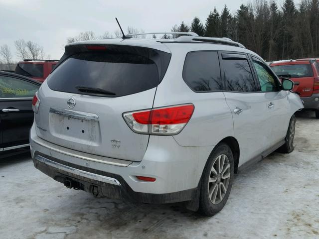 5N1AR2MMXEC666674 - 2014 NISSAN PATHFINDER SILVER photo 4