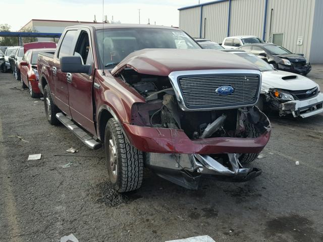 1FTPW12506FB19877 - 2006 FORD F150 SUPER MAROON photo 1