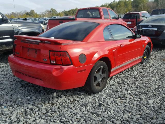 1FAFP40684F214342 - 2004 FORD MUSTANG RED photo 4