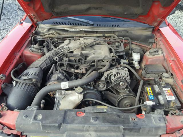 1FAFP40684F214342 - 2004 FORD MUSTANG RED photo 7