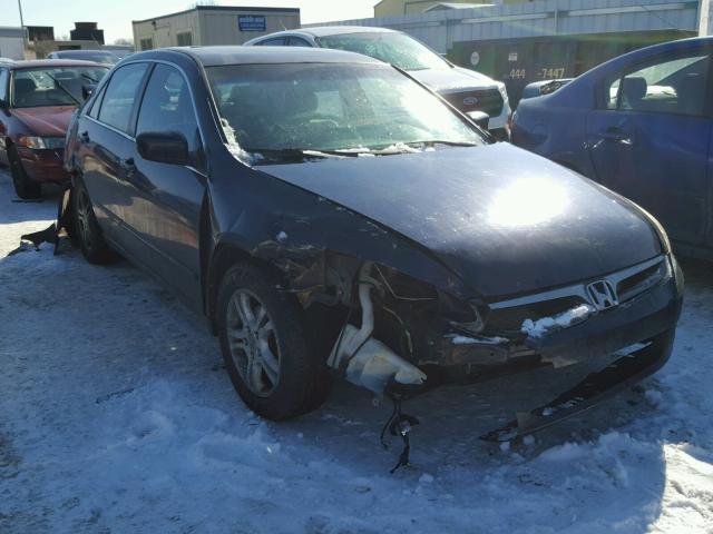 1HGCM56857A153717 - 2007 HONDA ACCORD EX BLUE photo 1