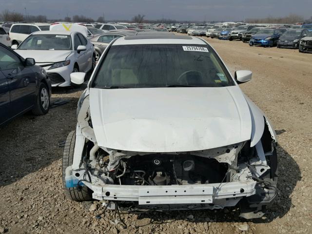 1HGCP2F83BA063481 - 2011 HONDA ACCORD EXL WHITE photo 9