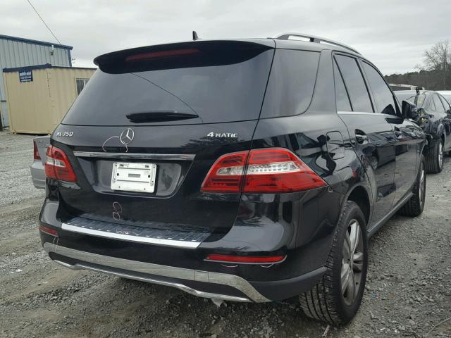 4JGDA5HB8CA021223 - 2012 MERCEDES-BENZ ML 350 4MA BLACK photo 4